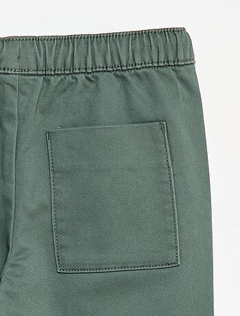 Pantalón elástico de algodón