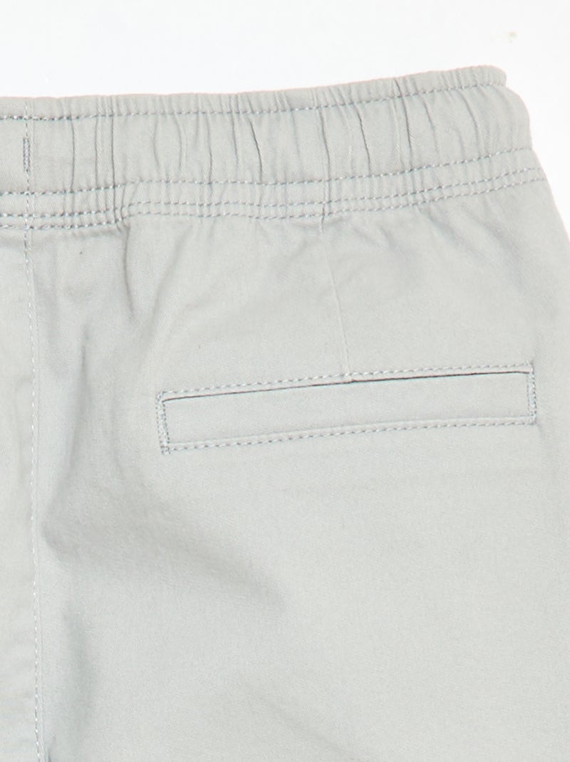 Pantalón elástico multibolsillos Gris - Kiabi