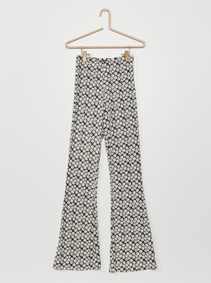 Pantalón elástico NEGRO - Kiabi