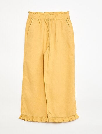 Pantalón en mezcla de lino