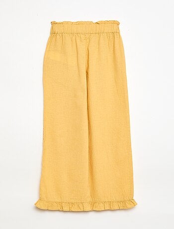 Pantalón en mezcla de lino