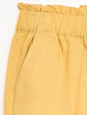 Pantalón en mezcla de lino