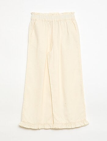 Pantalón en mezcla de lino