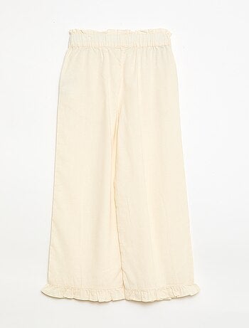 Pantalón en mezcla de lino