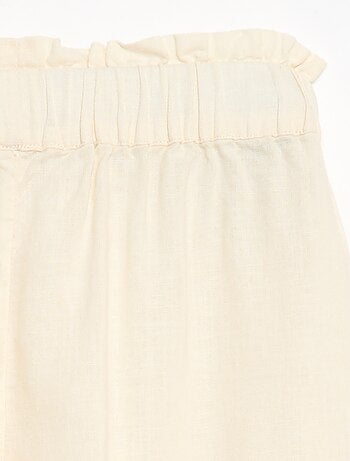 Pantalón en mezcla de lino