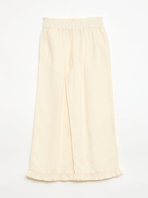 Pantalón en mezcla de lino - Kiabi Pantalón en mezcla de lino - Kiabi