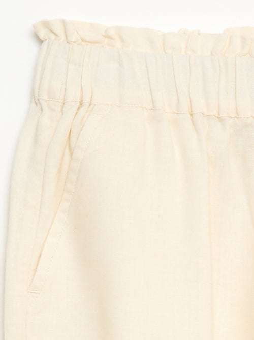 Pantalón en mezcla de lino - Kiabi Pantalón en mezcla de lino - Kiabi