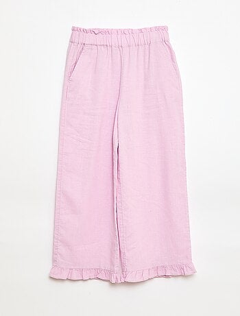 Pantalón en mezcla de lino