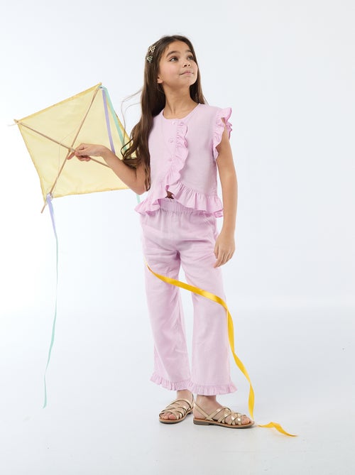 Pantalón en mezcla de lino - Kiabi Pantalón en mezcla de lino - Kiabi