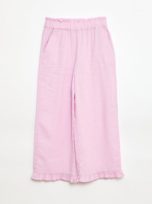 Pantalón en mezcla de lino - Kiabi Pantalón en mezcla de lino - Kiabi