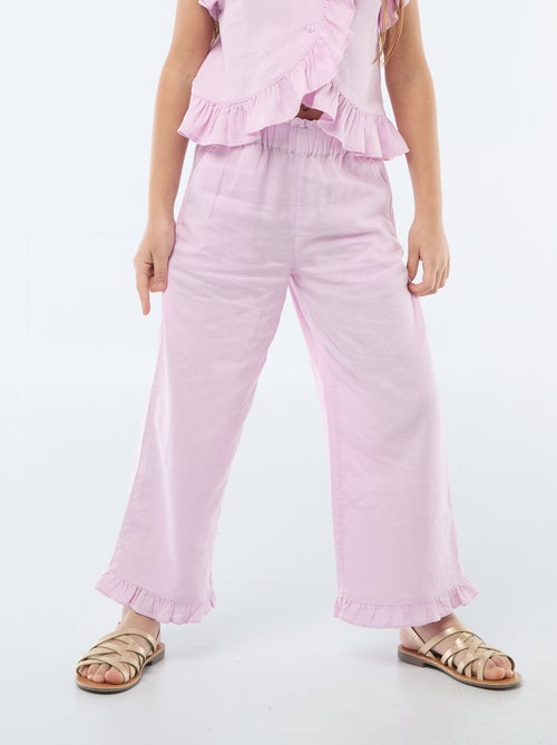 Pantalón en mezcla de lino - Kiabi Pantalón en mezcla de lino - Kiabi