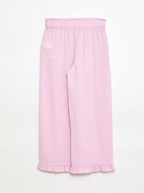 Pantalón en mezcla de lino - Kiabi Pantalón en mezcla de lino - Kiabi