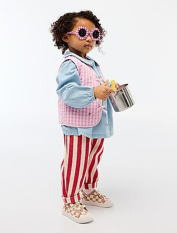 Pantalón en twill paperbag