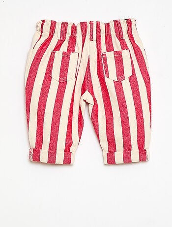 Pantalón en twill paperbag