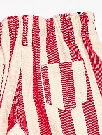 Pantalón en twill paperbag