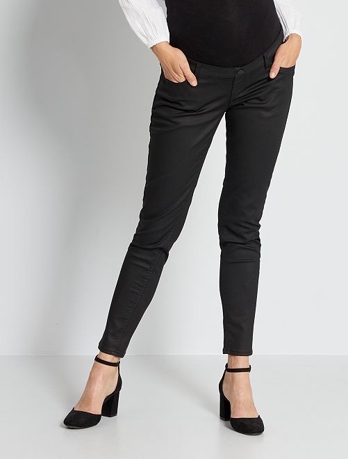 Pantalón Mujer Encerado Color Negro Moft