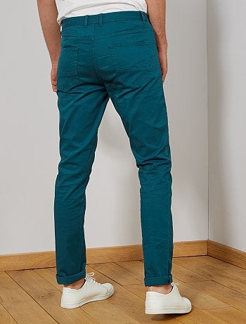 Hombre de más de 1’90m - Pantalón entallado con 5 bolsillos L38 +1m90 - Kiabi