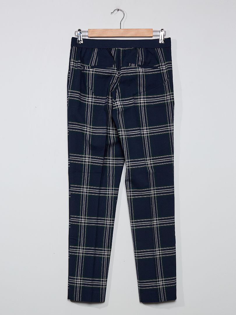 Pantalón escocés cuadros verde Kiabi 15.00€