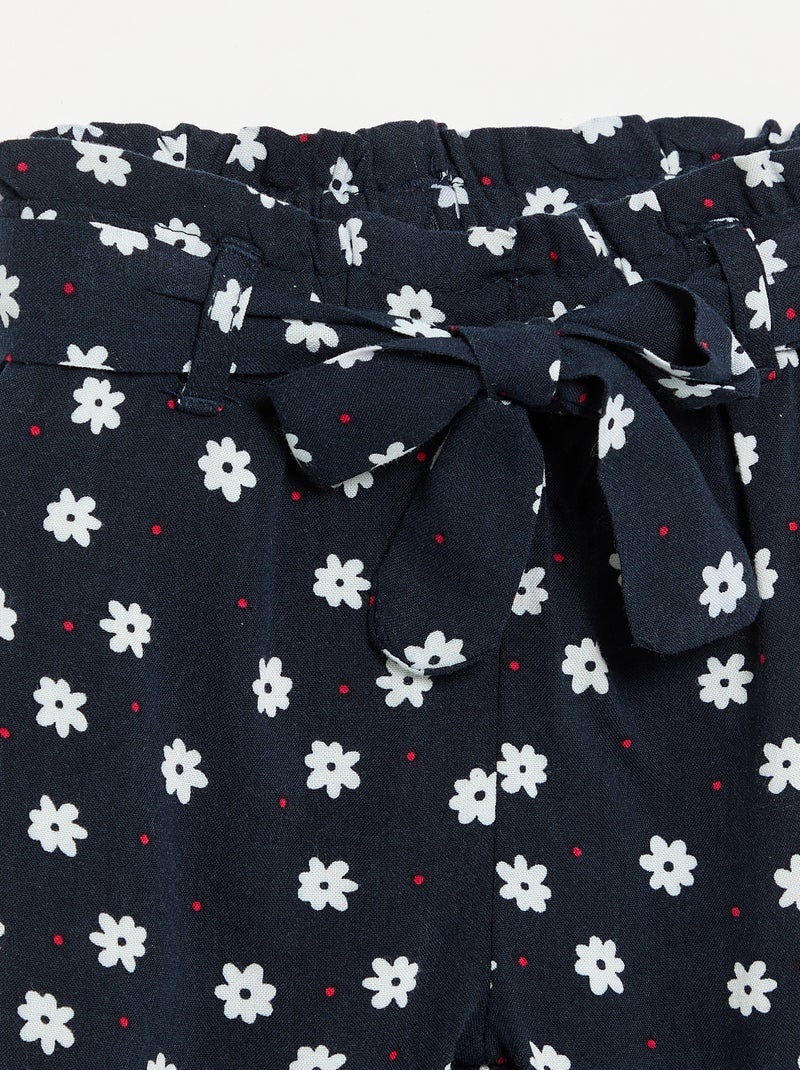 Pantalón estampado Azul - Kiabi