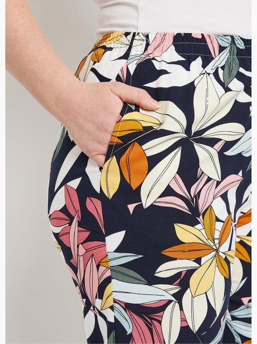 Pantalón estampado cintura elástica - Afibel - Kiabi
