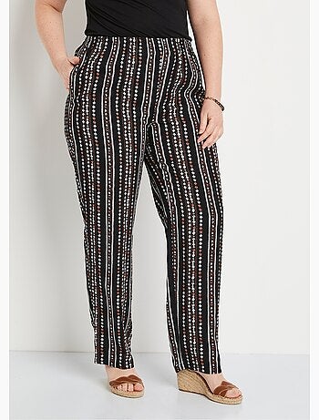 Pantalón estampado cintura elástica - Afibel