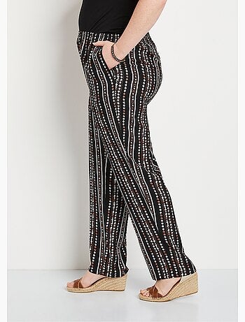 Pantalón estampado cintura elástica - Afibel