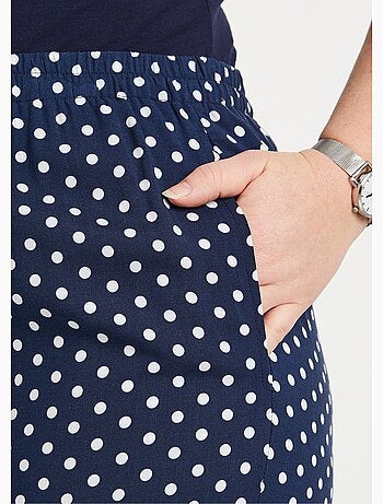 Pantalón estampado cintura elástica - Afibel