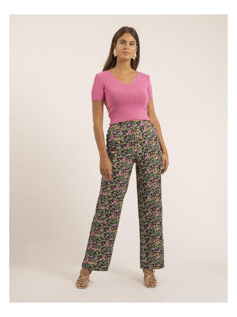 Pantalón estampado ELFREA Negro - Kiabi