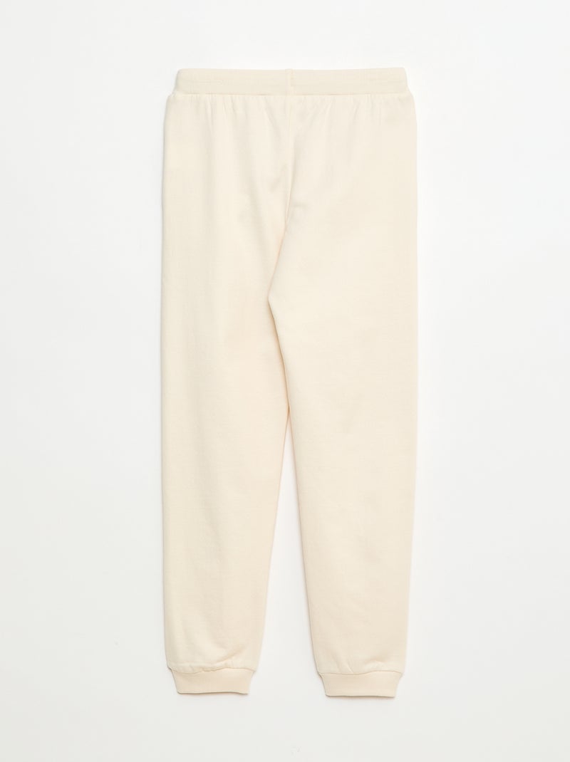 Pantalón estampado 'Harry Potter' en polar liso Blanco - Kiabi