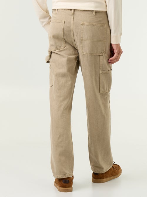 Pantalón estilo carpenter de vaquero - Kiabi
