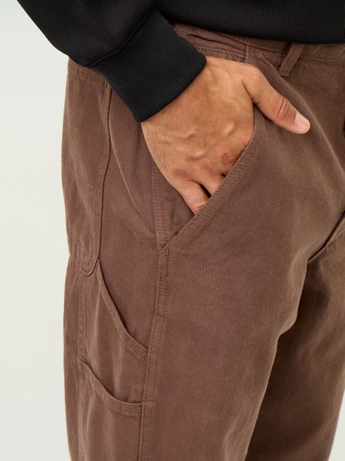 Pantalón estilo carpenter de vaquero - Kiabi