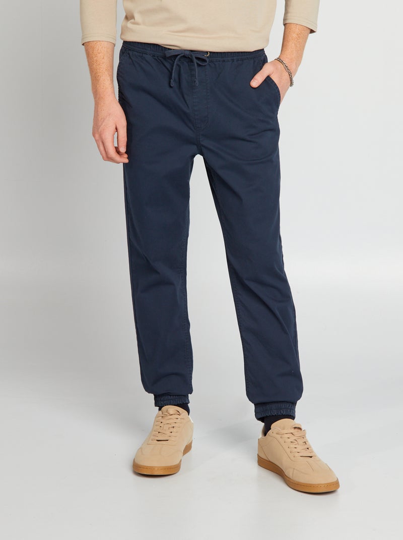Pantalón estilo 'jogger' azul - Kiabi