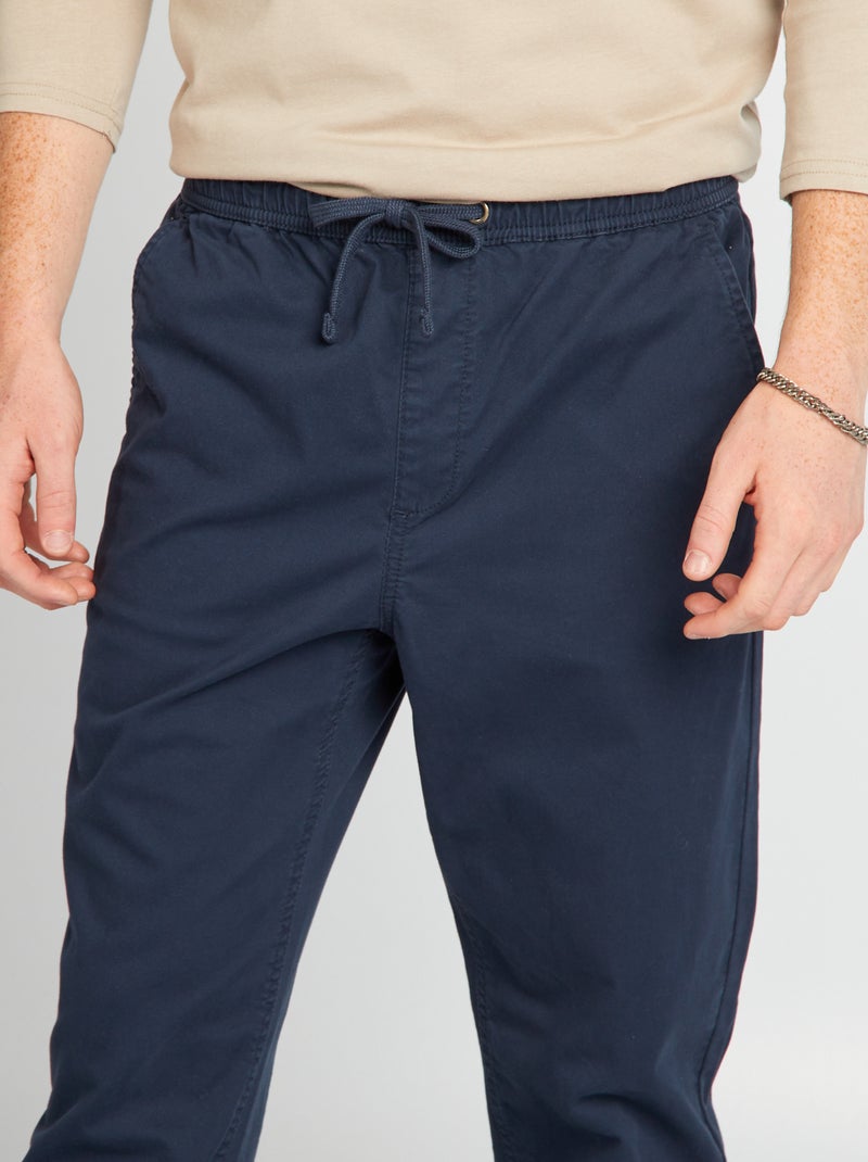 Pantalón estilo 'jogger' azul - Kiabi