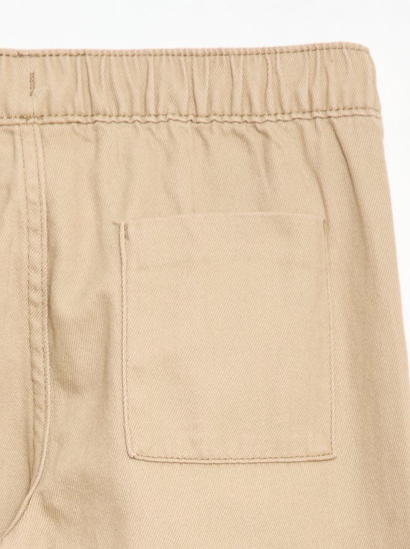 Pantalón estilo jogger Beige - Kiabi