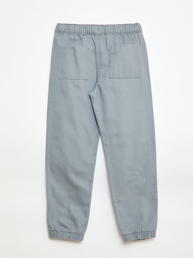 Pantalón estilo jogger Gris - Kiabi