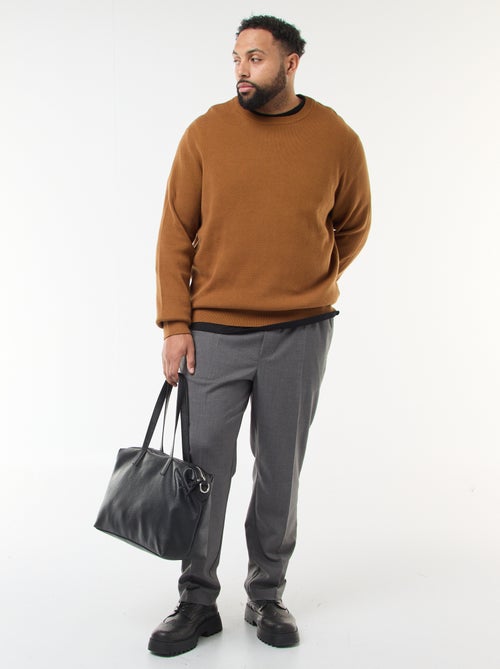 Pantalón estilo "jogger" liso - Kiabi