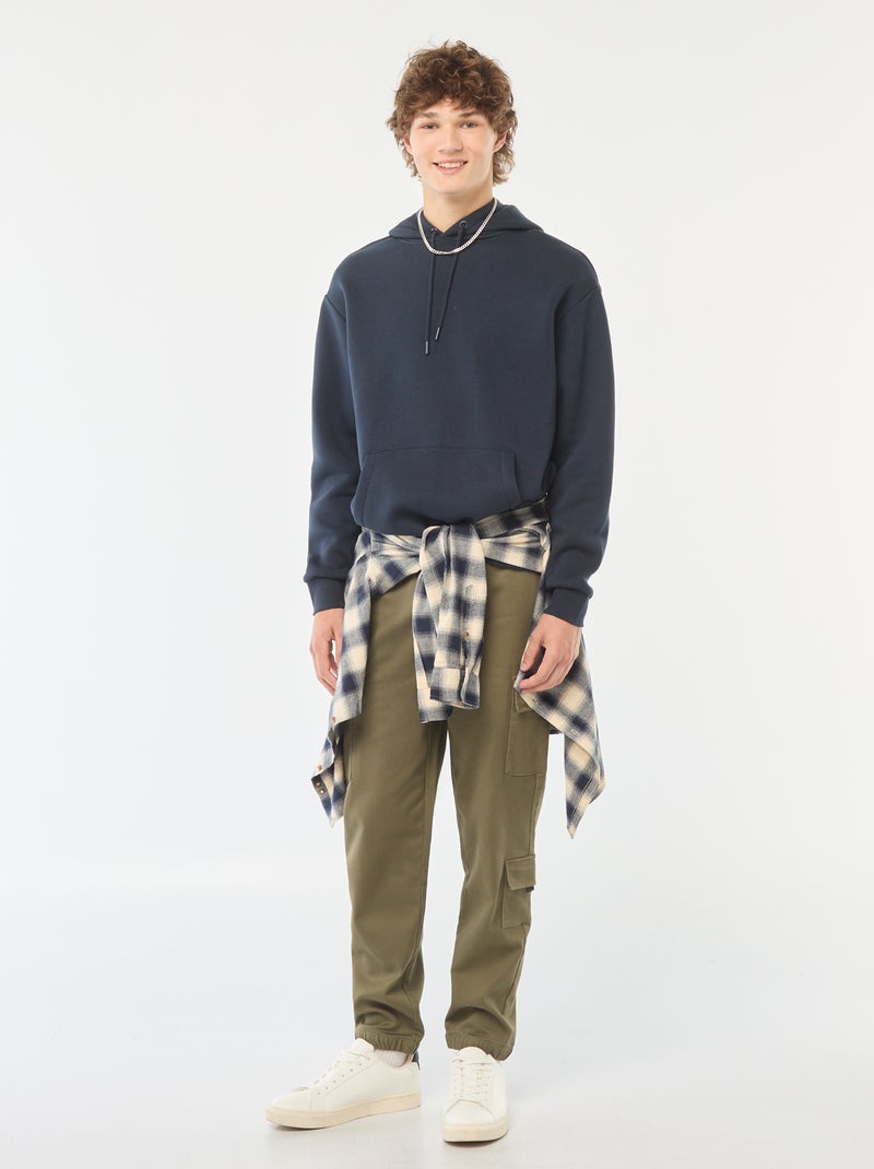 Pantalón estilo 'jogger' multibolsillos Kaki - Kiabi