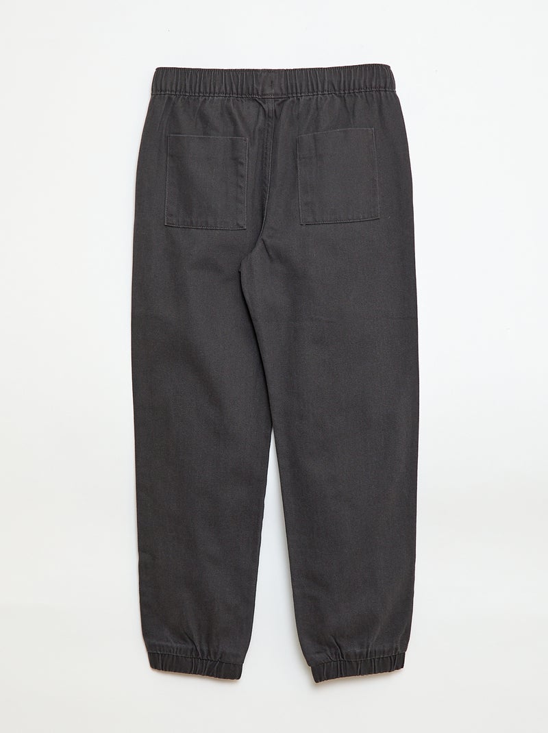 Pantalón estilo jogger Negro - Kiabi