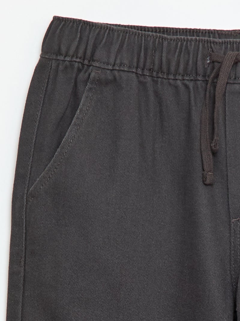 Pantalón estilo jogger Negro - Kiabi