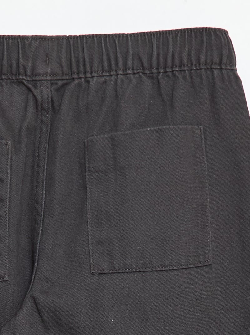 Pantalón estilo jogger Negro - Kiabi
