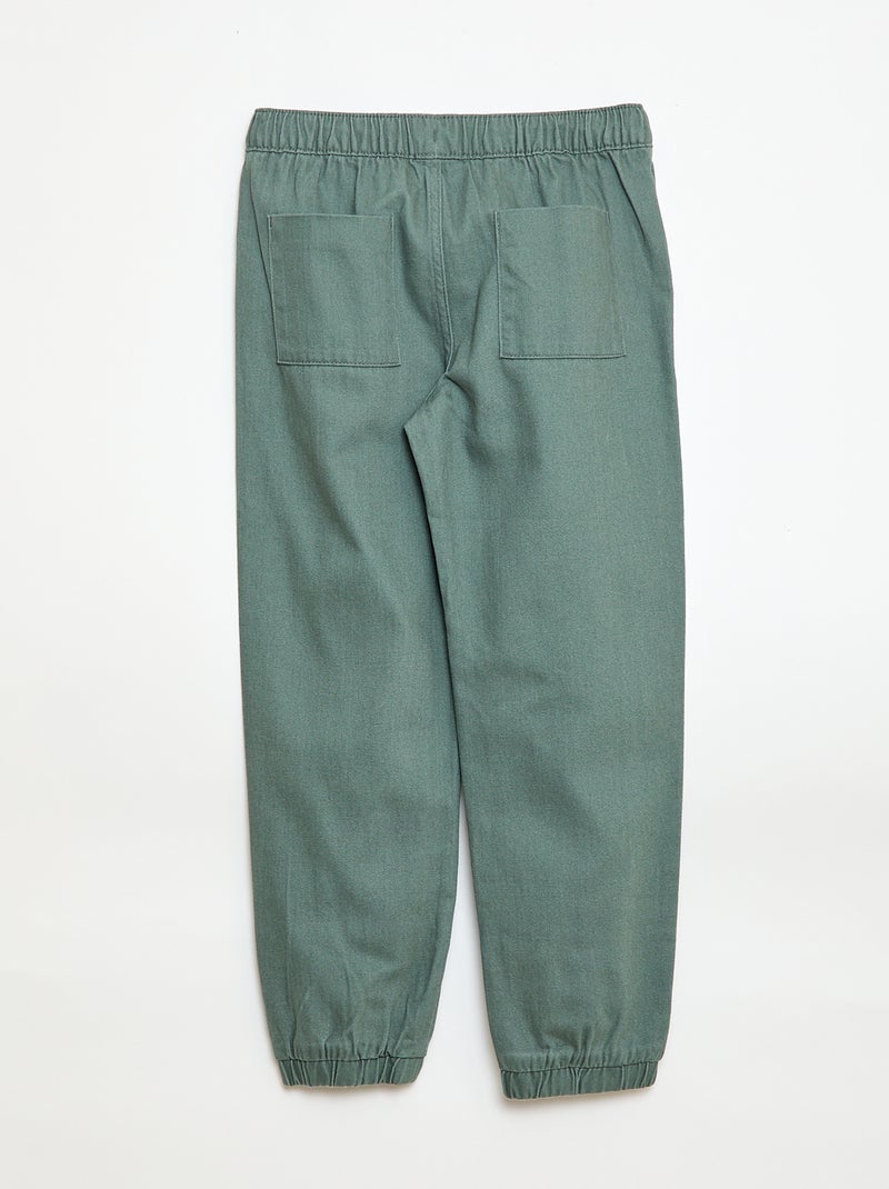 Pantalón estilo jogger Verde - Kiabi