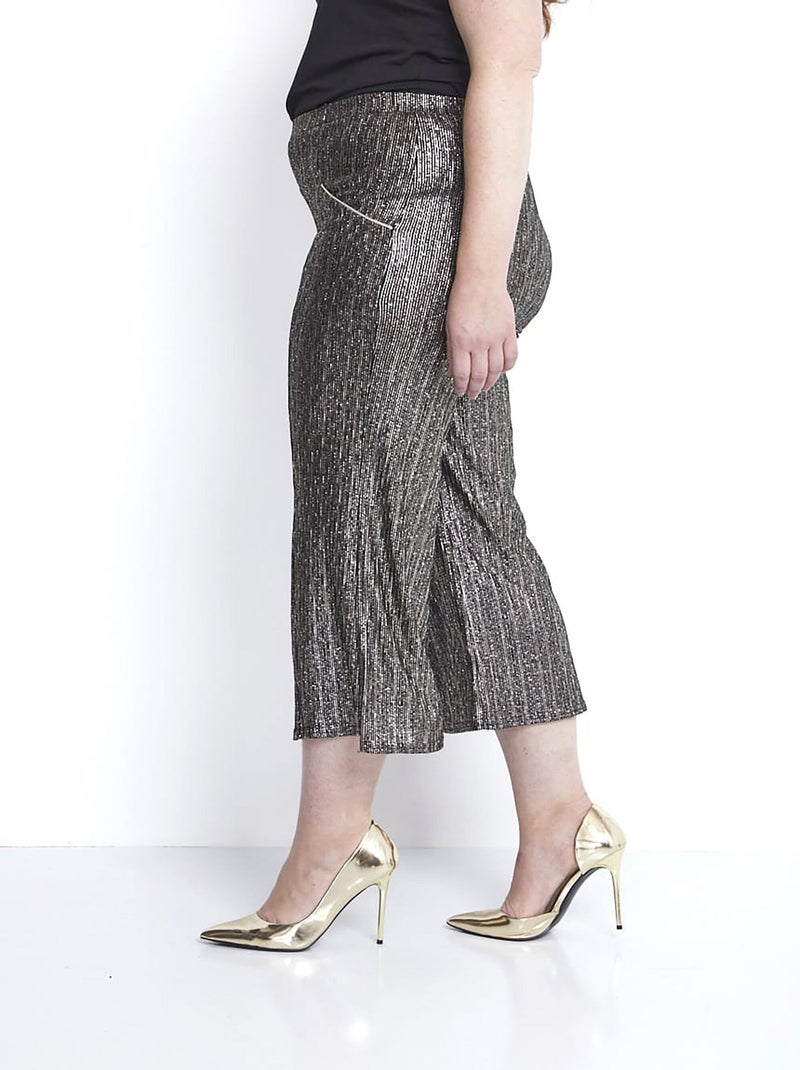 Pantalón falda punto cintura elástica - Afibel Negro - Kiabi