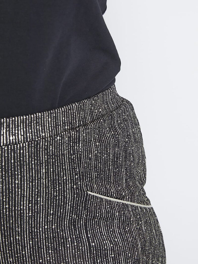 Pantalón falda punto cintura elástica - Afibel Negro - Kiabi