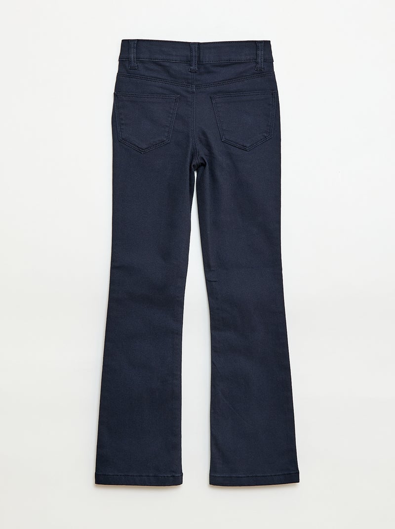 Pantalón flare - Corte + ajustado Azul - Kiabi