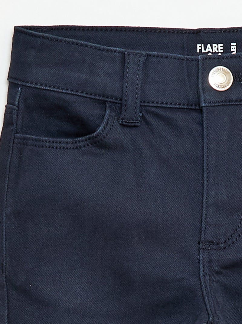 Pantalón flare - Corte + ajustado Azul - Kiabi