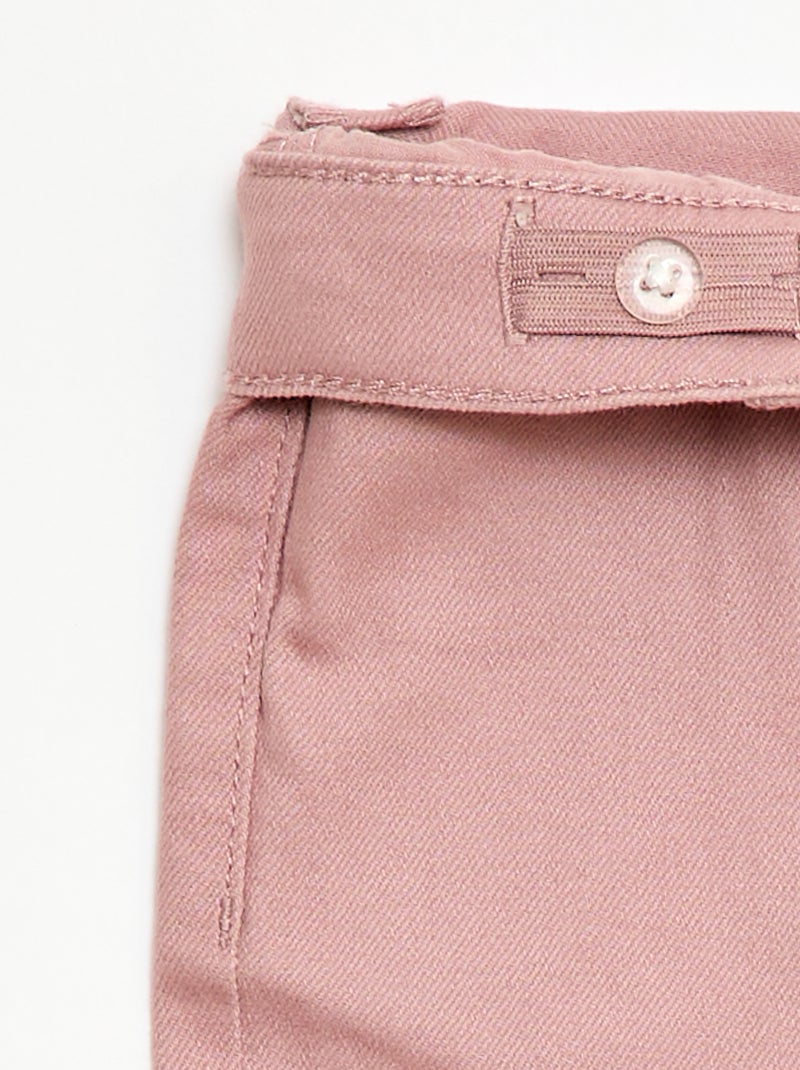 Pantalón flare - Corte + ajustado Rosa - Kiabi