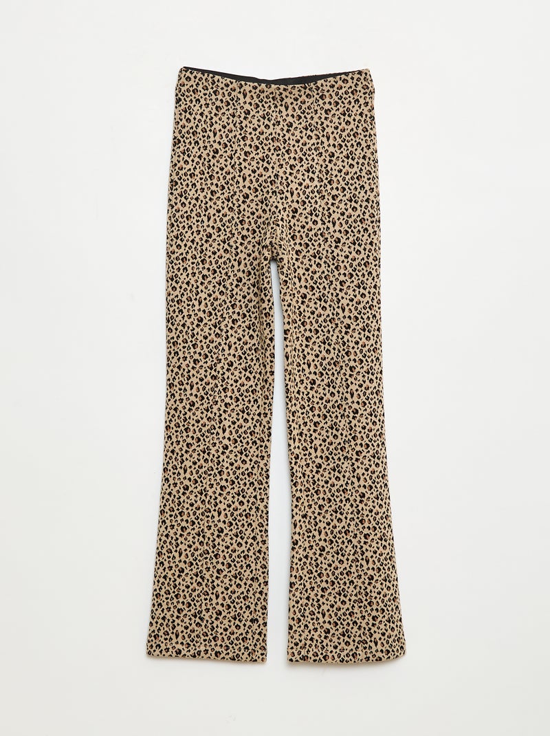 Pantalón flare Beige - Kiabi