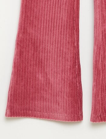 Pantalón flare de pana