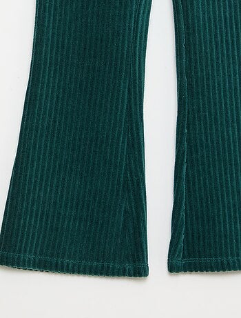 Pantalón flare de pana