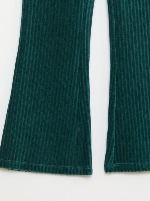 Pantalón flare de pana - Kiabi